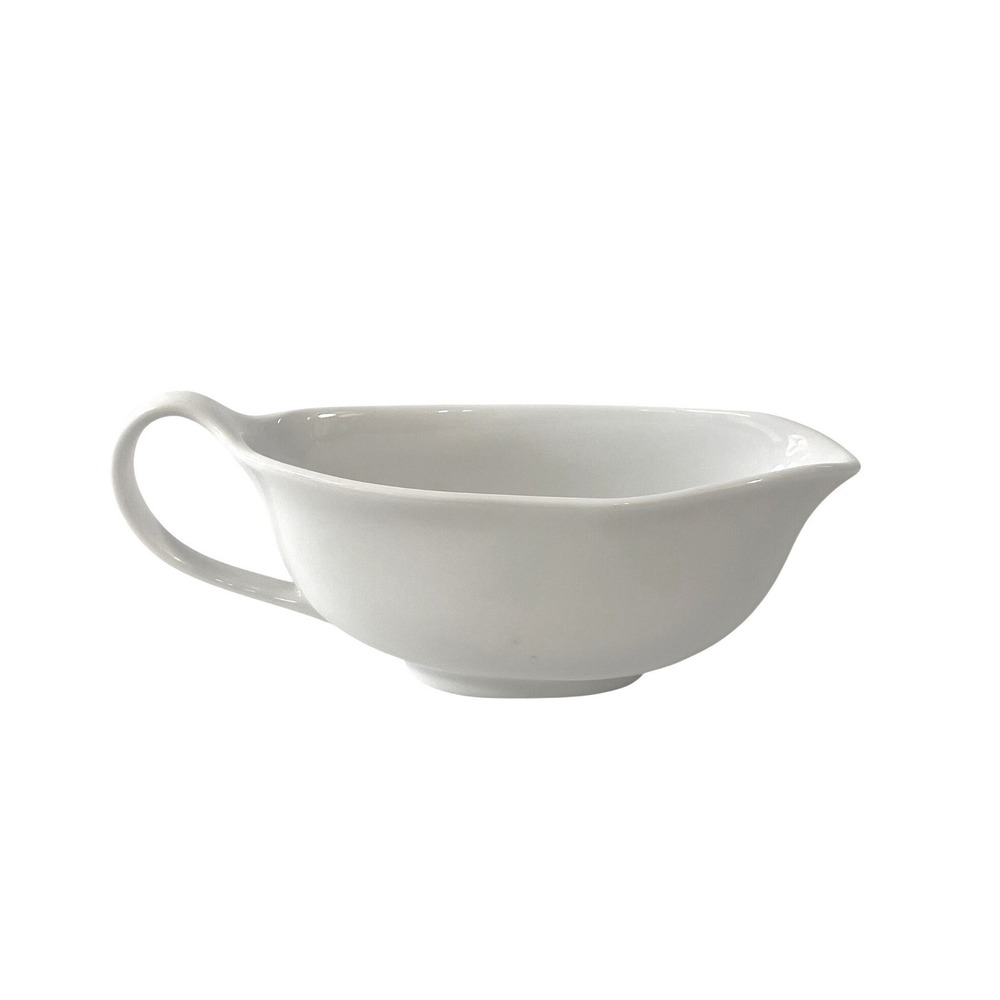 Dansk Jack Larsen Gravy Boat White Porcelain Modern Minimalist Scandi Style